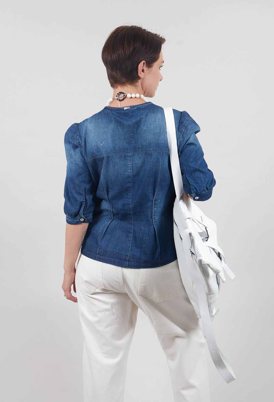 Nicety Top in Denim Blue