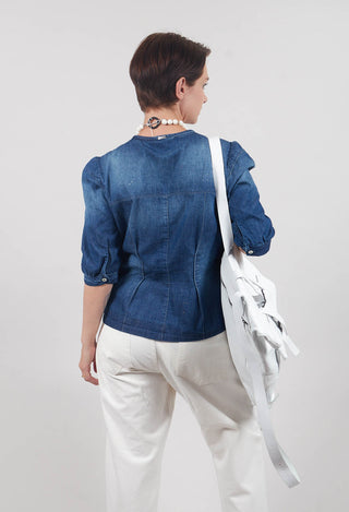 Nicety Top in Denim Blue