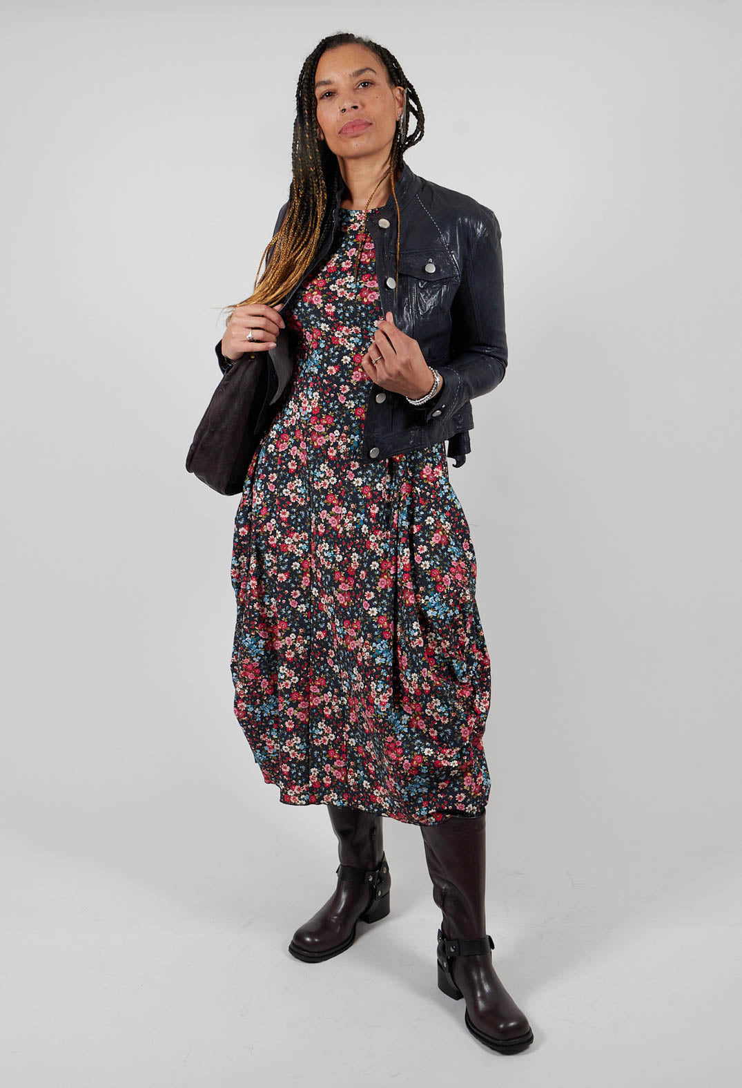 Suspense Leather Jacket in Off Black