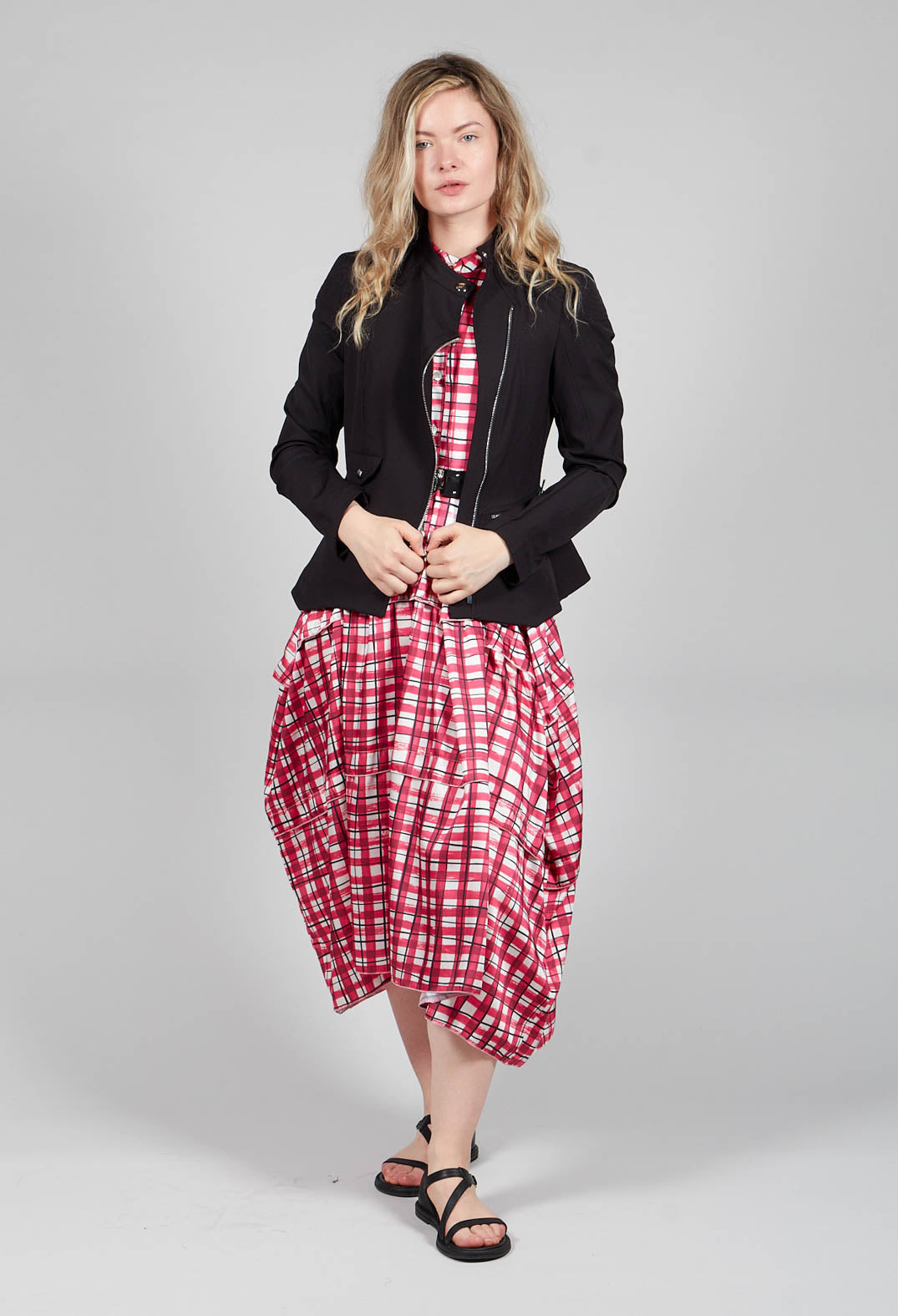 Premiere Dress in Pink Check