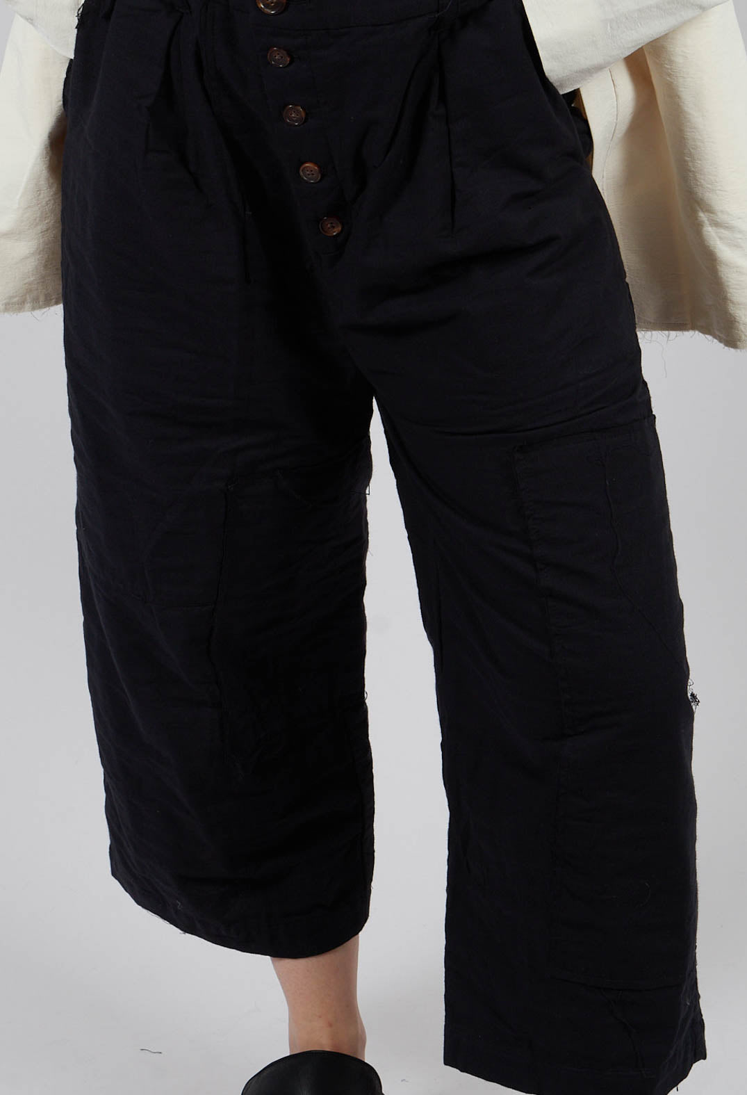 Bias Front Culottes in Black