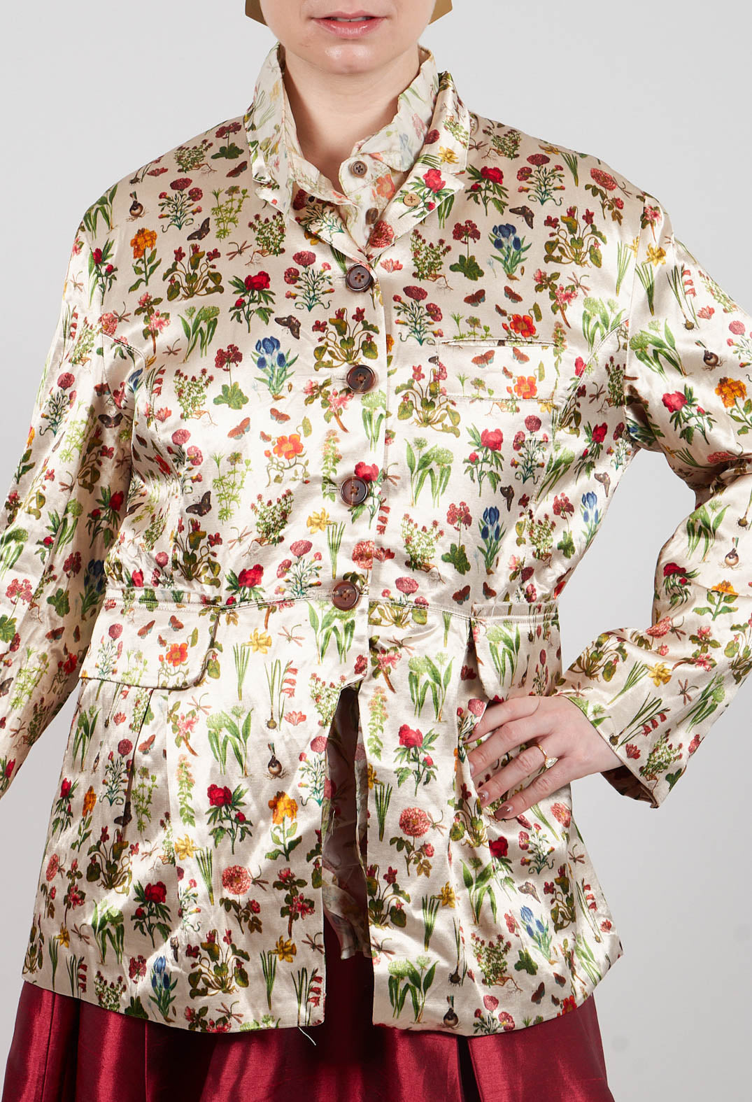 Padded Jacket in Petite Fleurs
