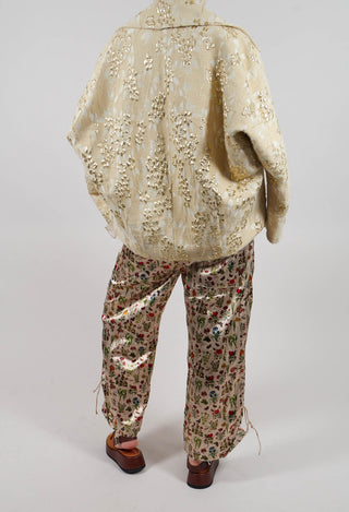 Cropped Trousers in Petite Fleurs