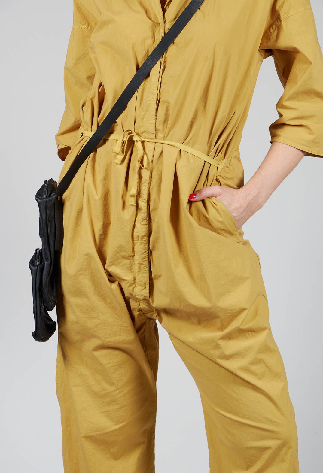 Collar Jumpsuit TS in Sun Yellow