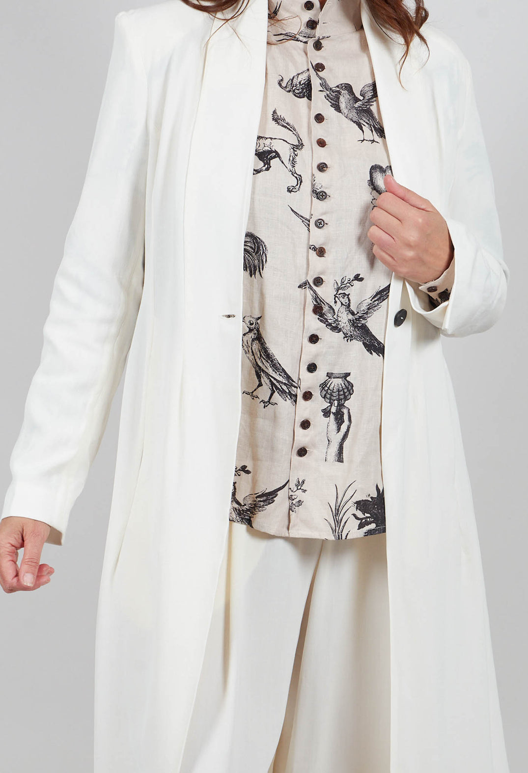 Overcoat in White