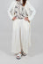 Wide Cropped Trousers in White