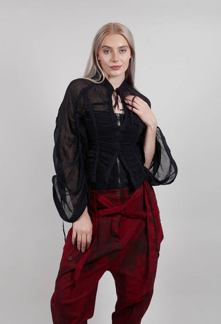 Silk Shirt in Black
