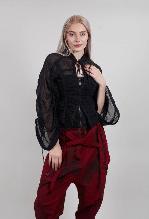 Silk Shirt in Black