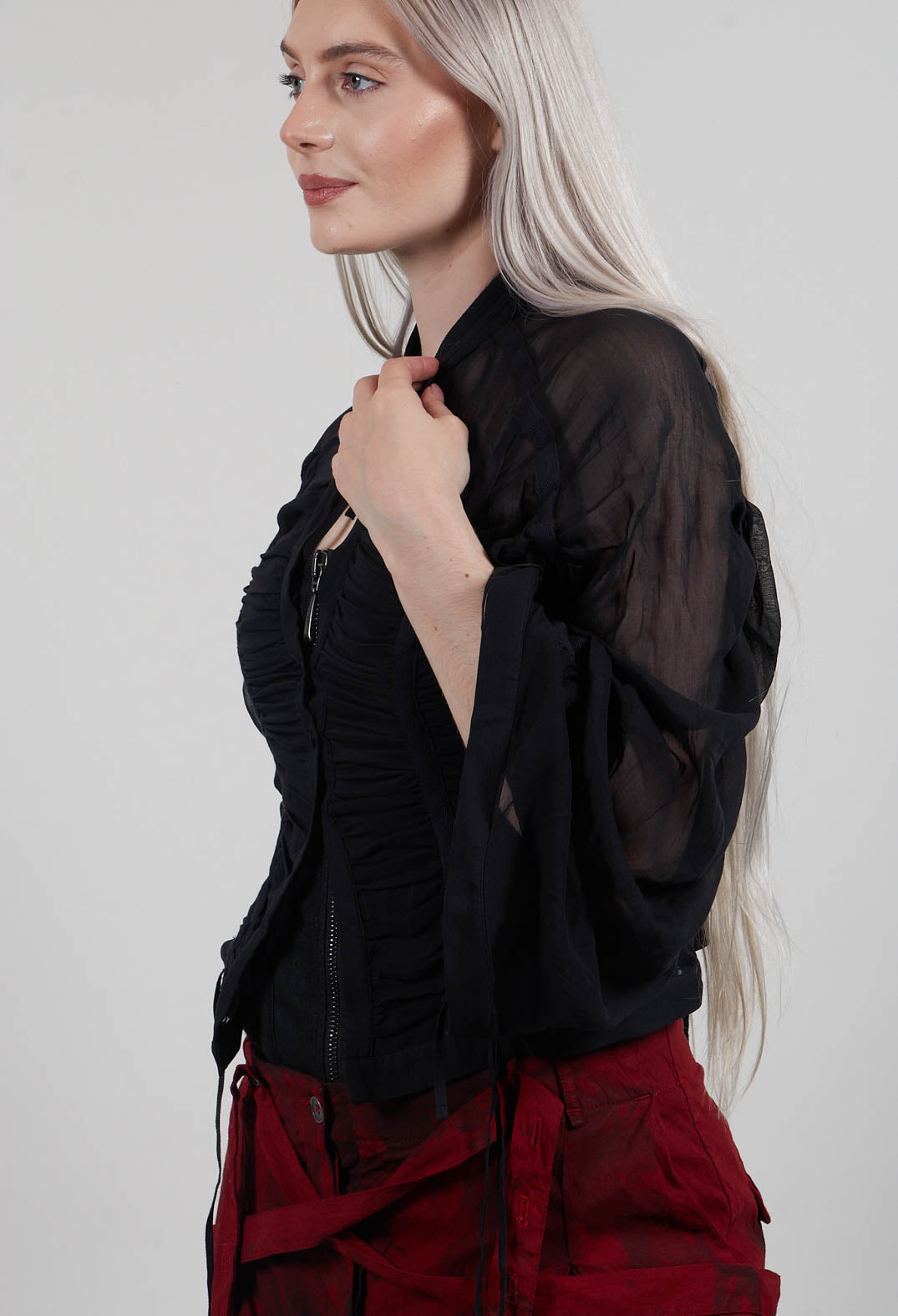 Silk Shirt in Black