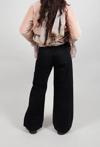 Denim Trousers in Black