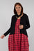 Boat Neck Jacket in Black