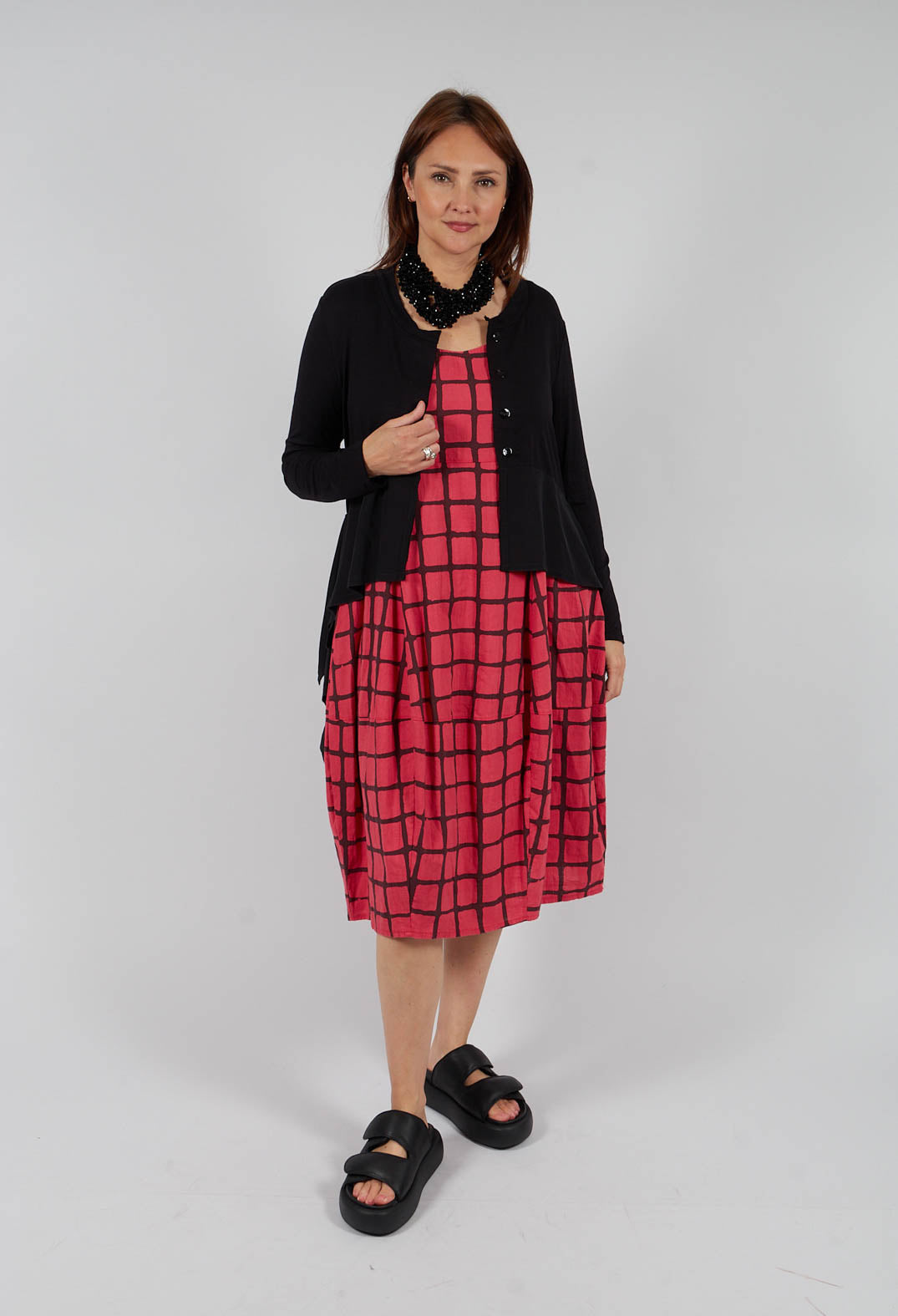 Boat Neck Jacket in Black