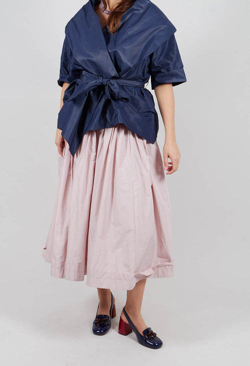 Pull on Pleated Skirt in Pink