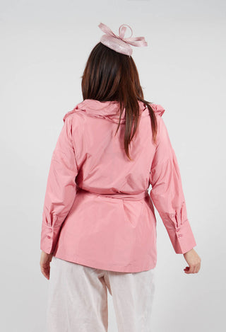 Ruffle Shirt in Peach