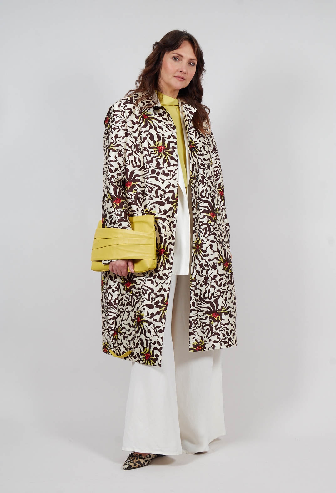 Fedra Flared Trousers in Sea Salt