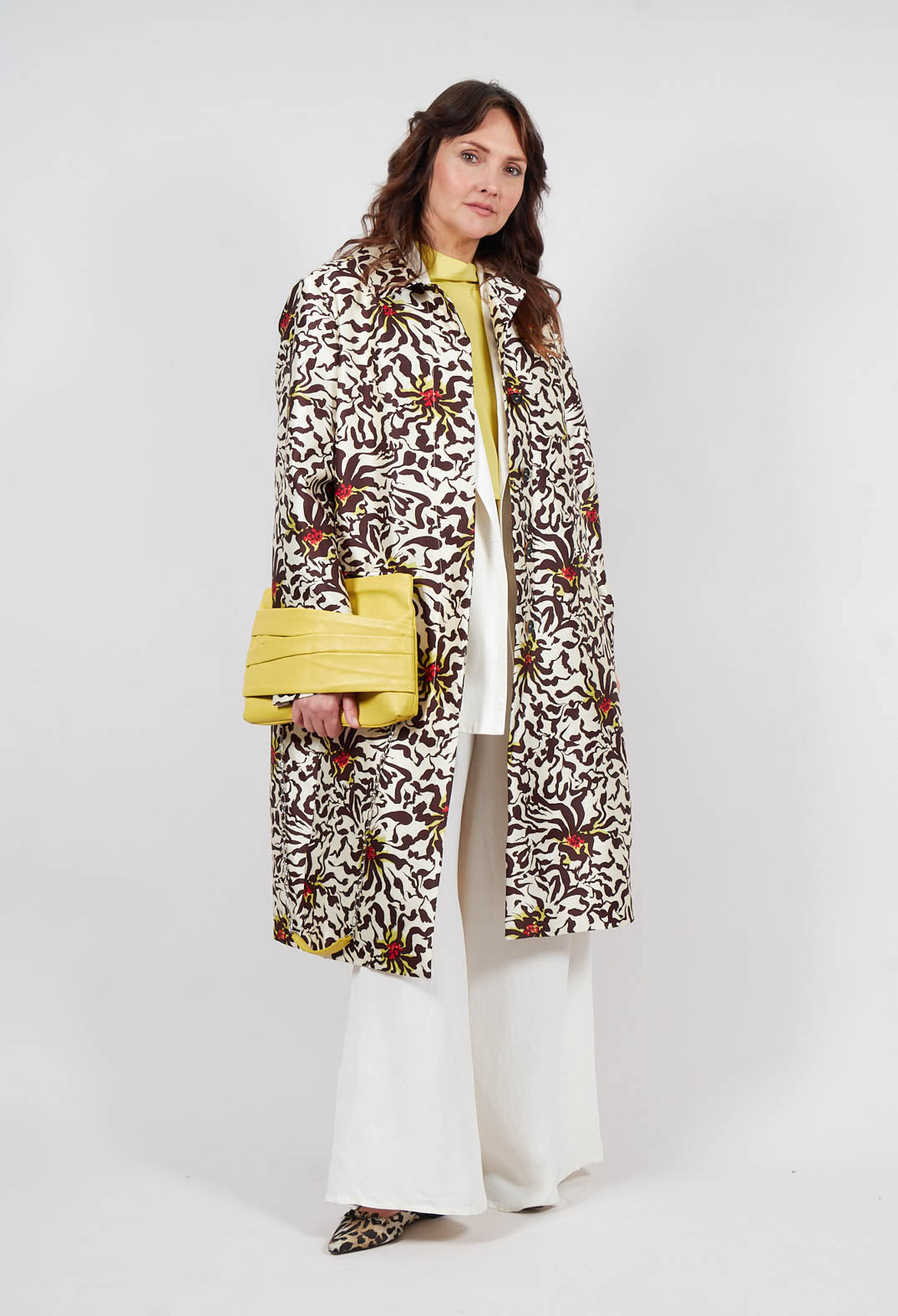 Duchesse Dust Coat in Botanic Zebra Print