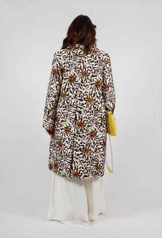 Duchesse Dust Coat in Botanic Zebra Print