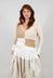 Patched Crochet Cardigan in Jojoba