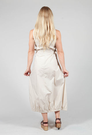 Flared Poplin Dress in Dune