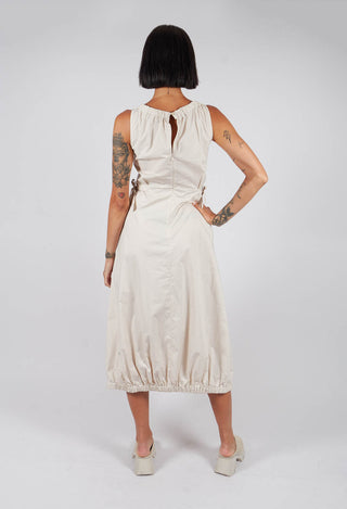 Flared Poplin Dress in Dune