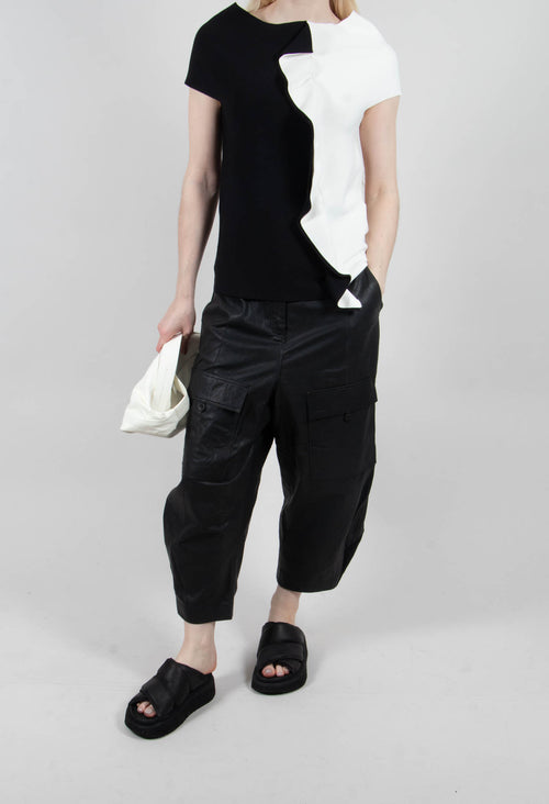 Agos Leather Trousers In Black