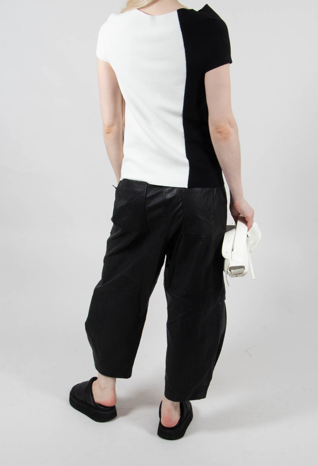 Agos Leather Trousers In Black