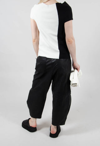 Agos Leather Trousers In Black