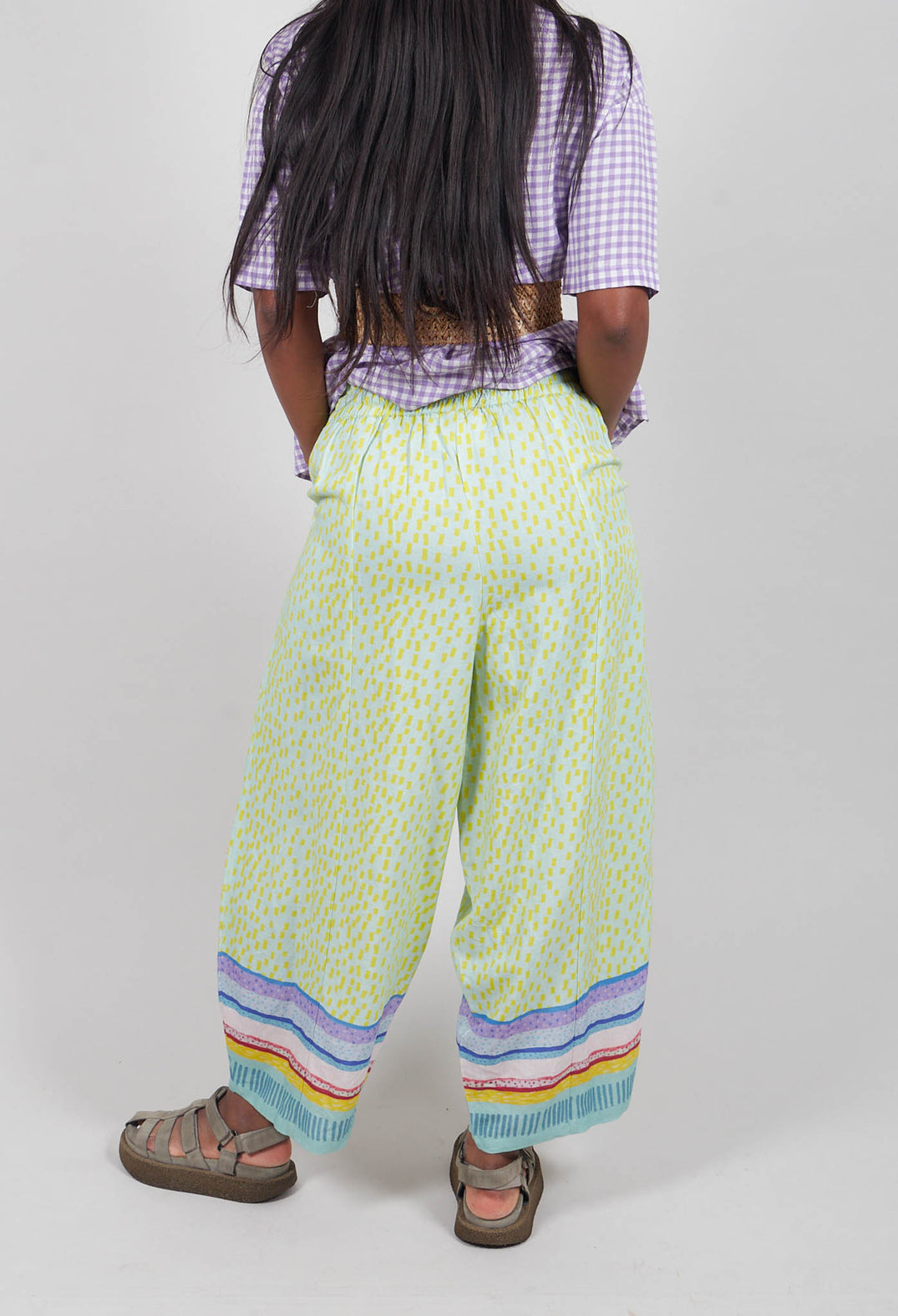 Balloon Style Trousers in Blue