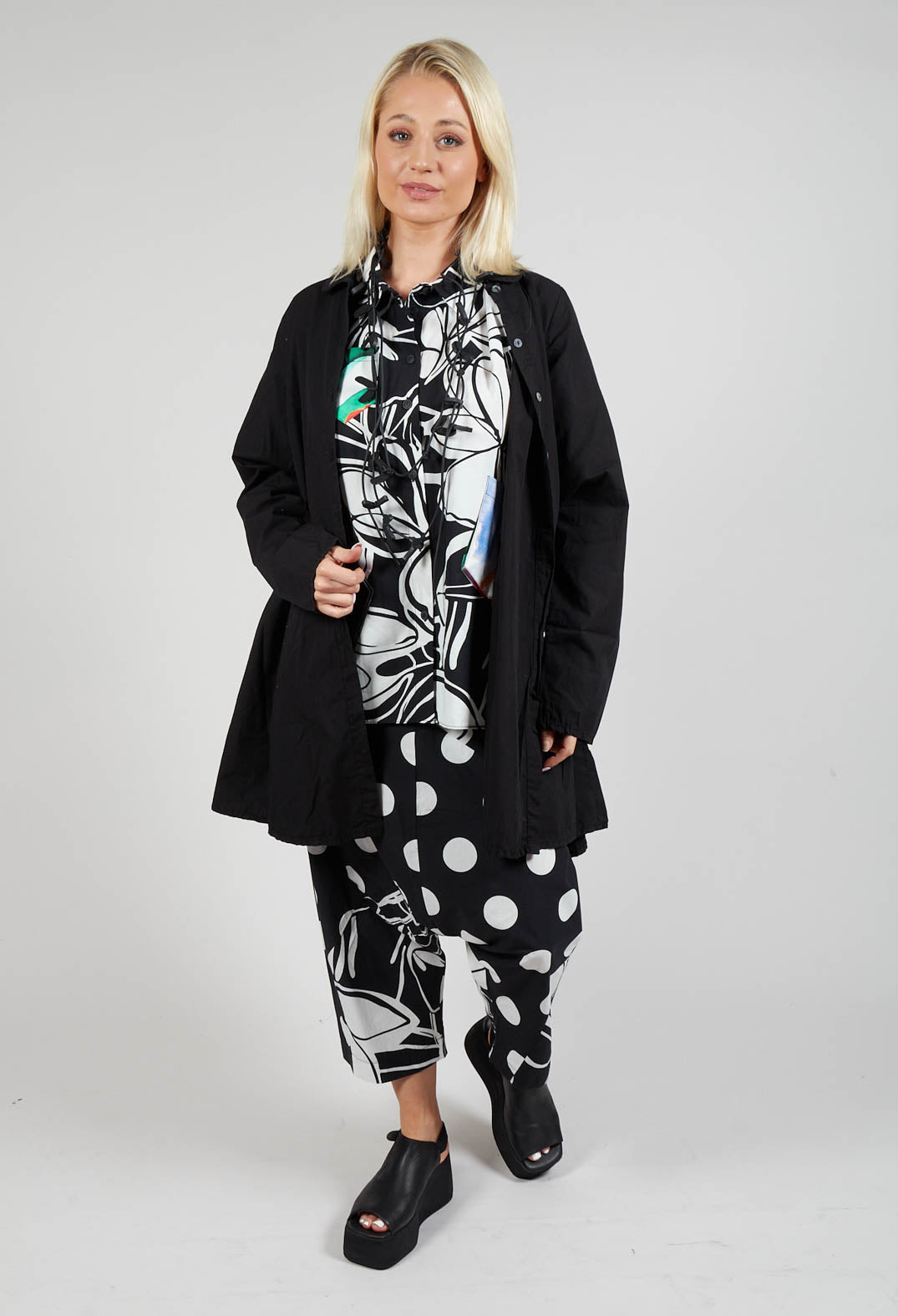 Drop-Crotch Polka Dot in Original Black