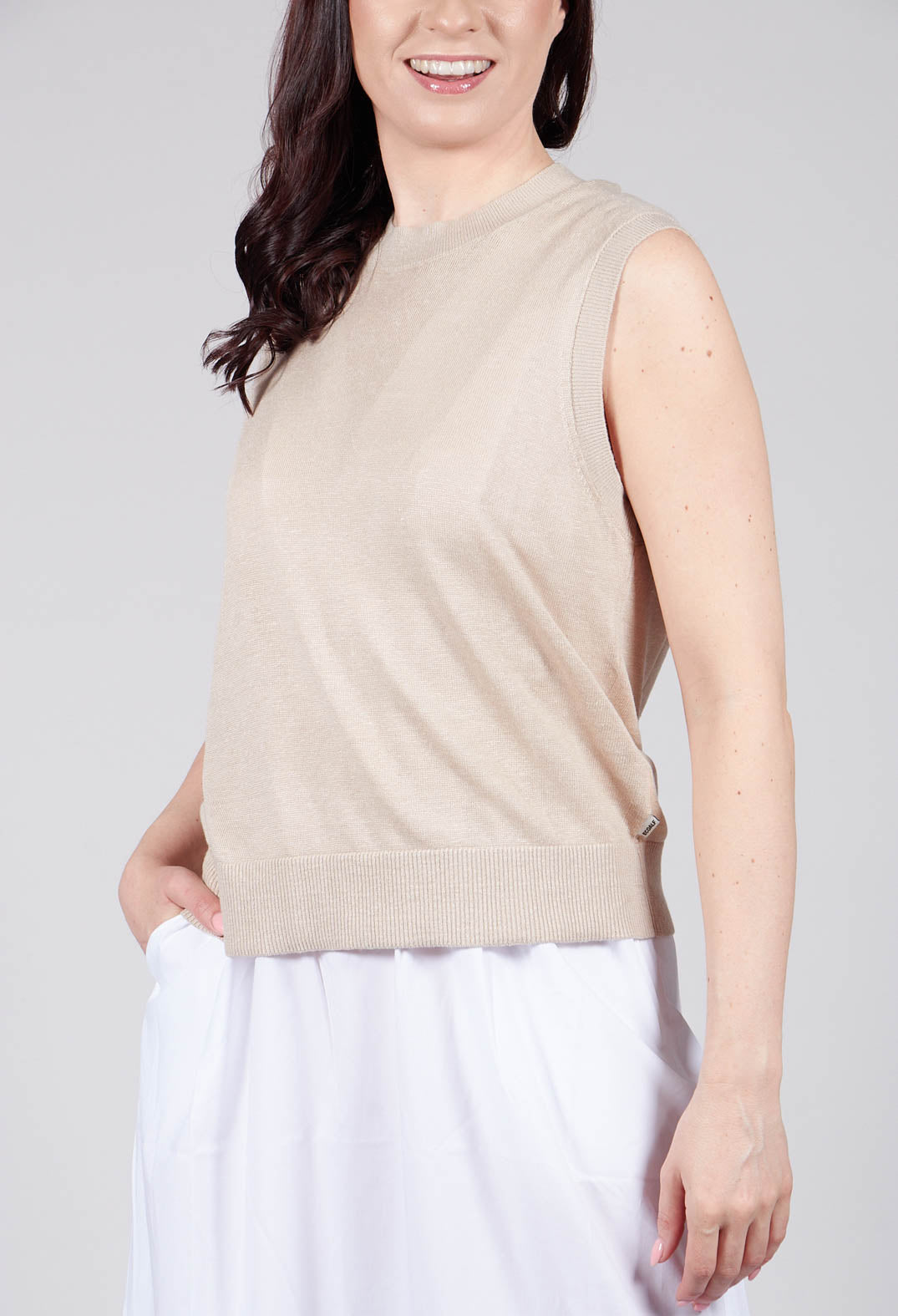 Meliaalf Knit in White Sand