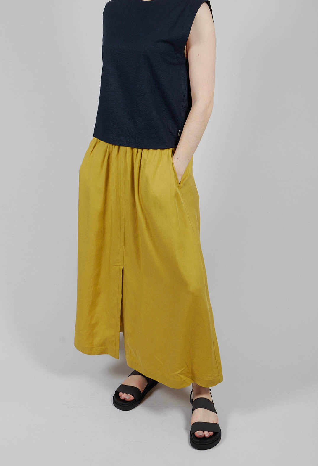 Yokoalf Skirt in Green Yellow