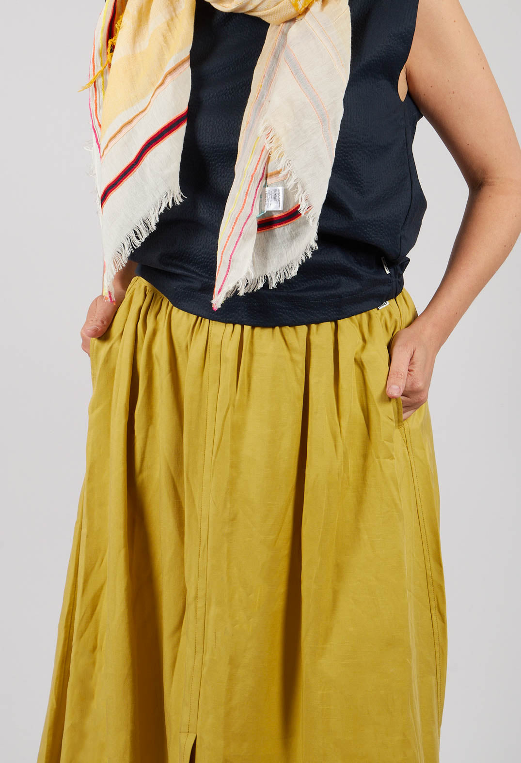Yokoalf Skirt in Green Yellow