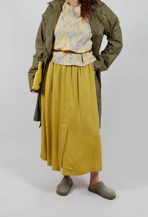 Yokoalf Skirt in Green Yellow