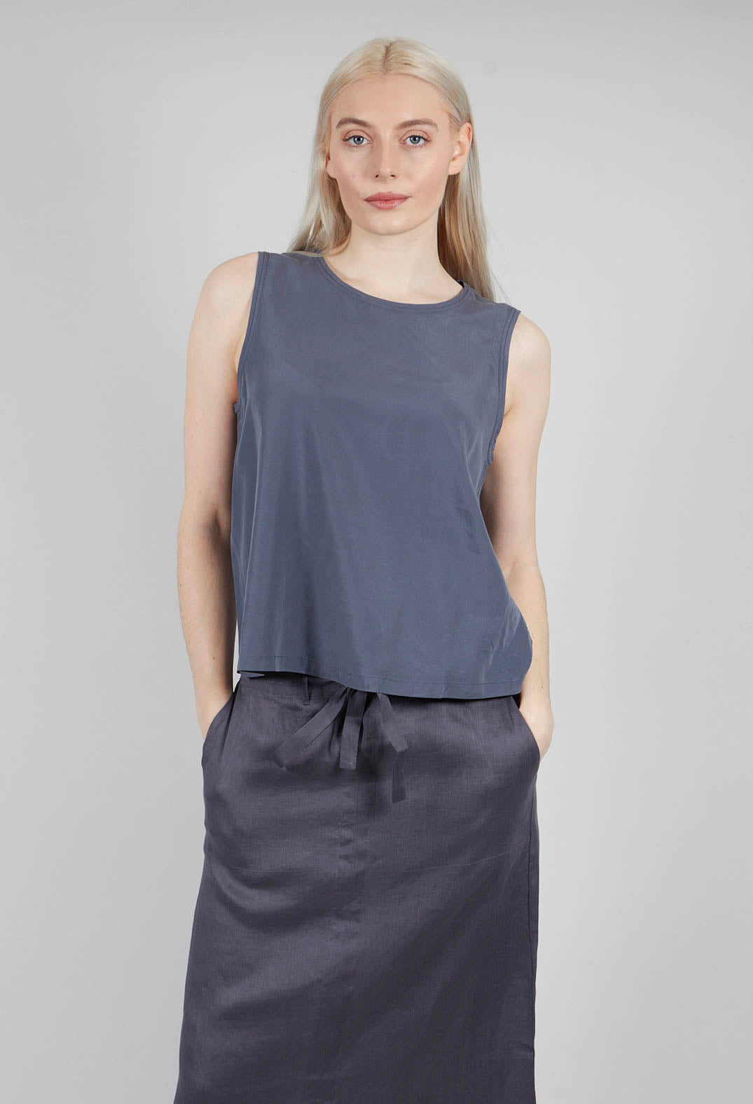 Salmaalf Shirt in Grey Blue