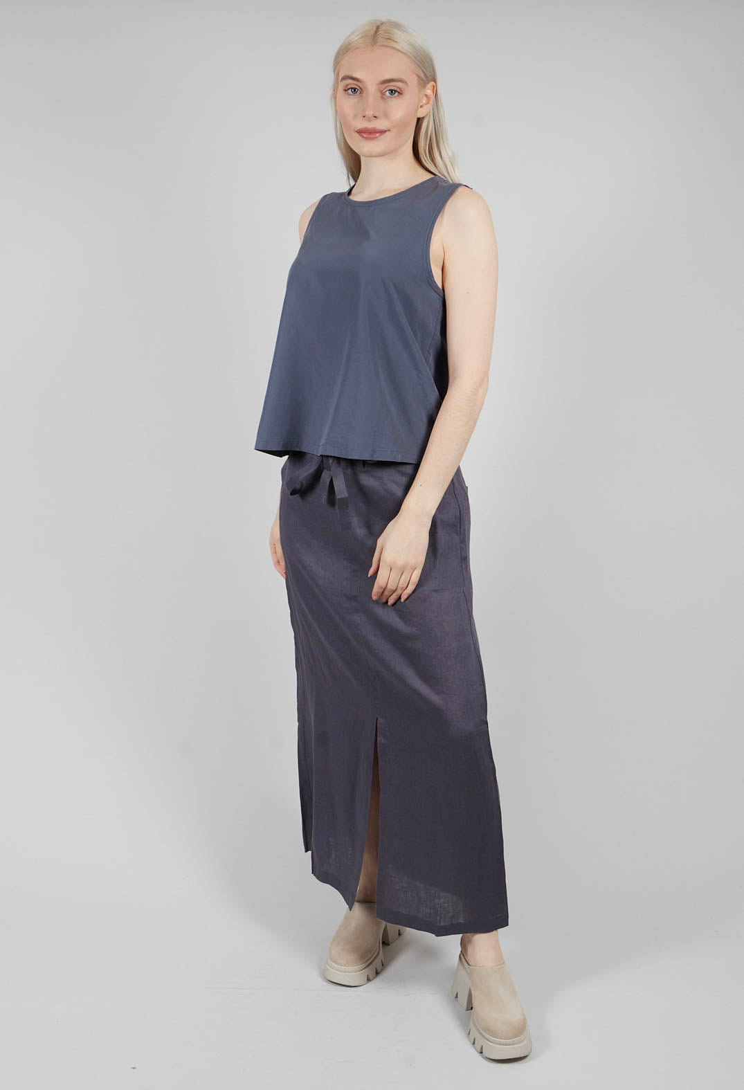 Salmaalf Shirt in Grey Blue