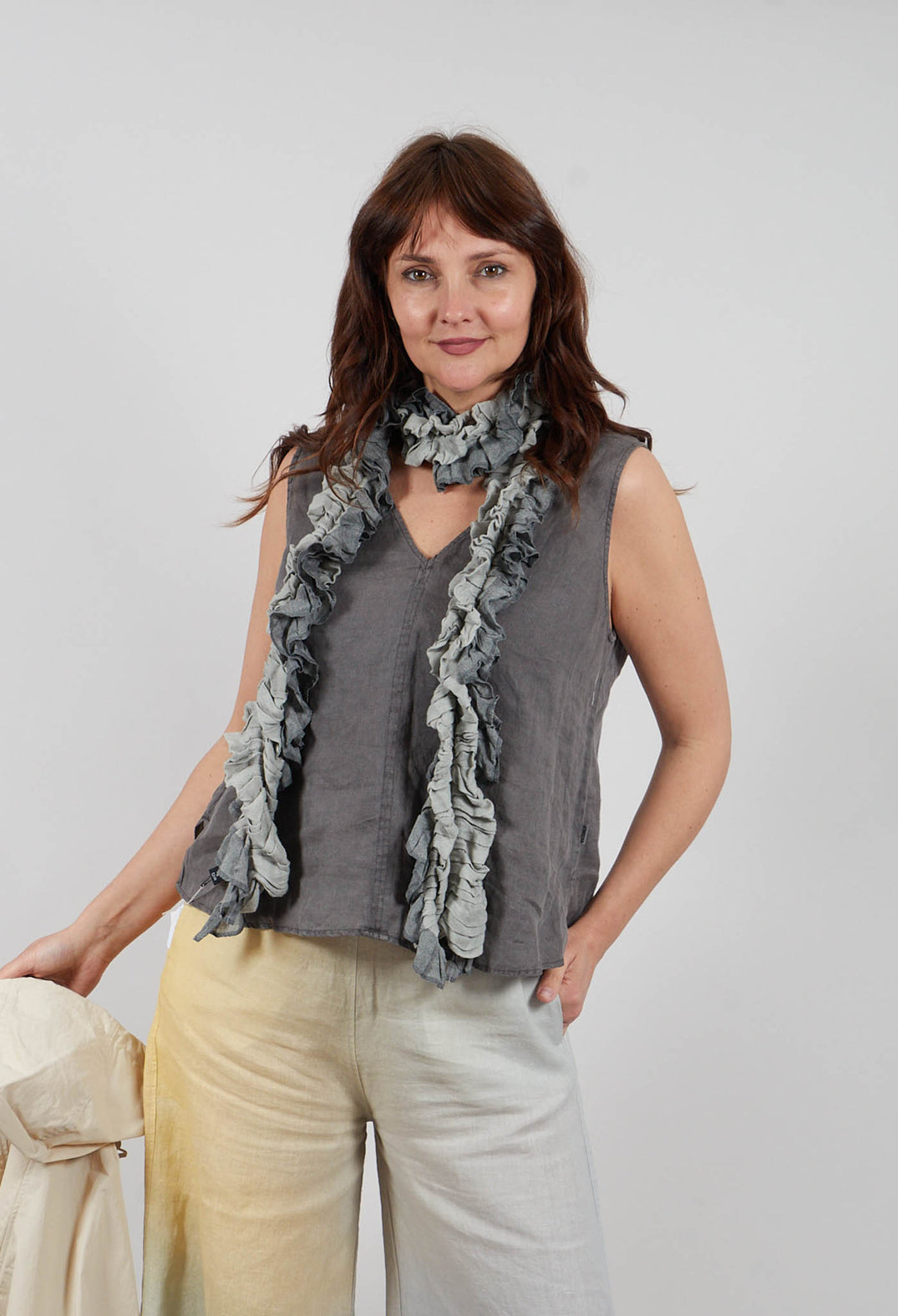 Samyalf Sleeveless Top in Charcoal