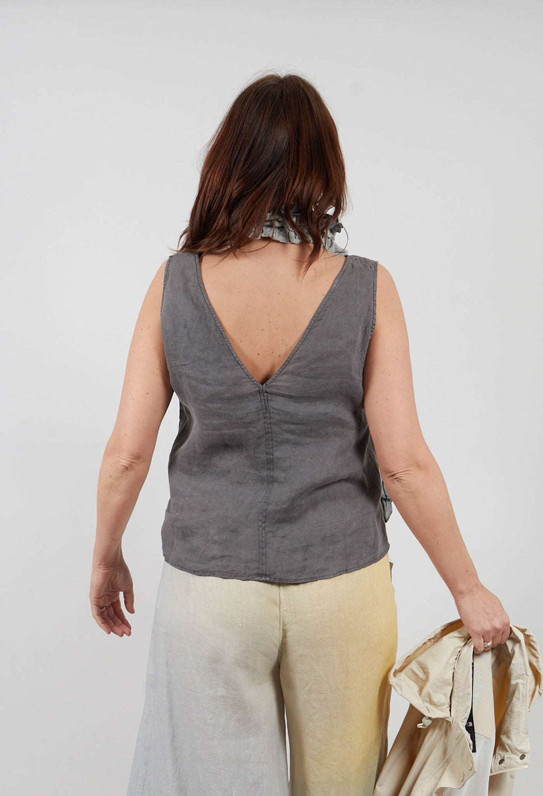 Samyalf Sleeveless Top in Charcoal