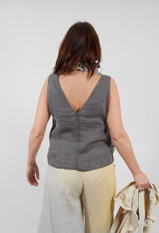 Samyalf Sleeveless Top in Charcoal