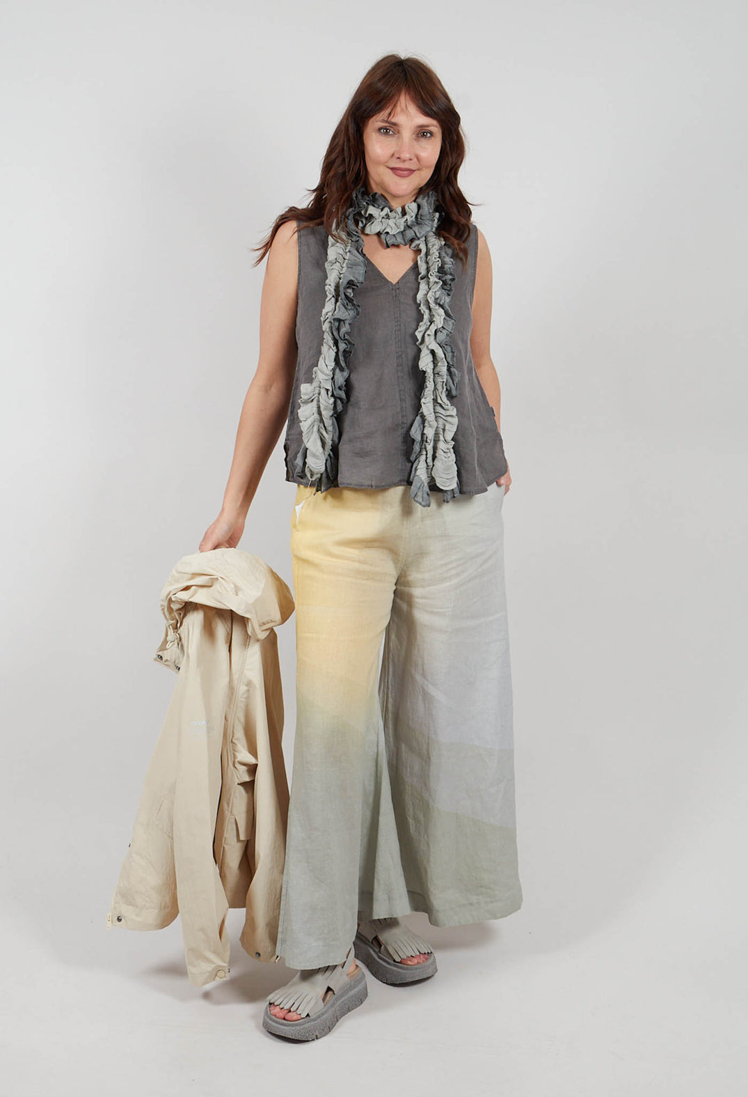 Samyalf Sleeveless Top in Charcoal