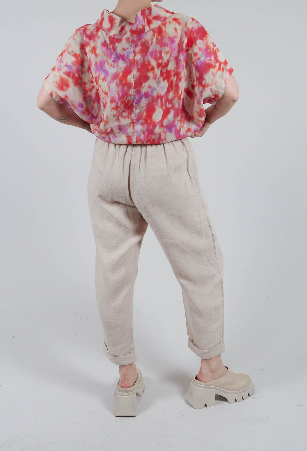 Linen Geisha Trousers in Rattan