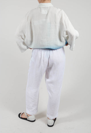 Linen Geisha Trousers in White
