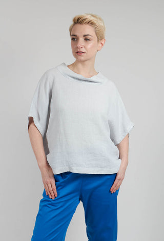 Linen Diva Top in Greige