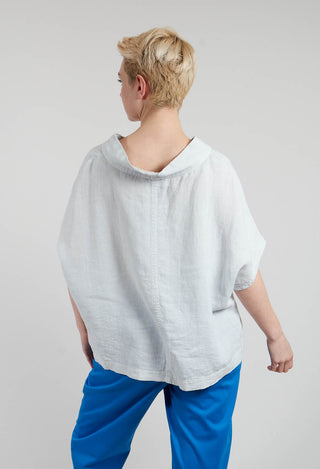Linen Diva Top in Greige