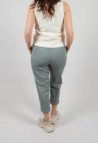 Relaxed Geisha Trousers in Eucalyptus