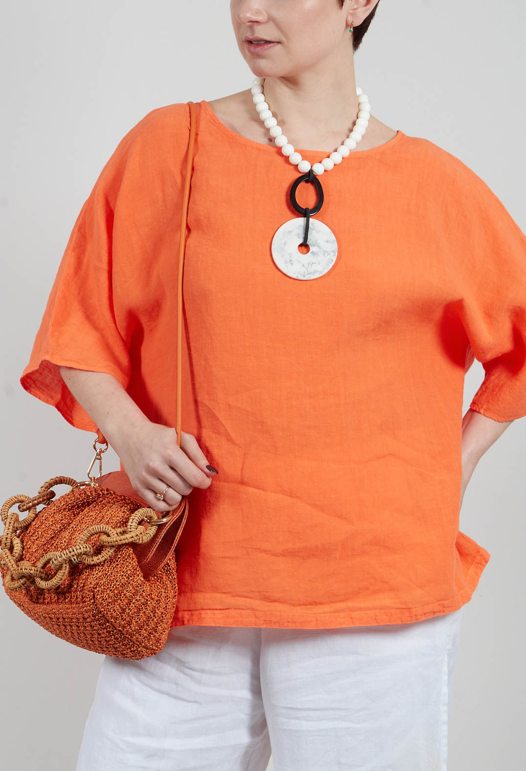 Abigi Top in Arancia