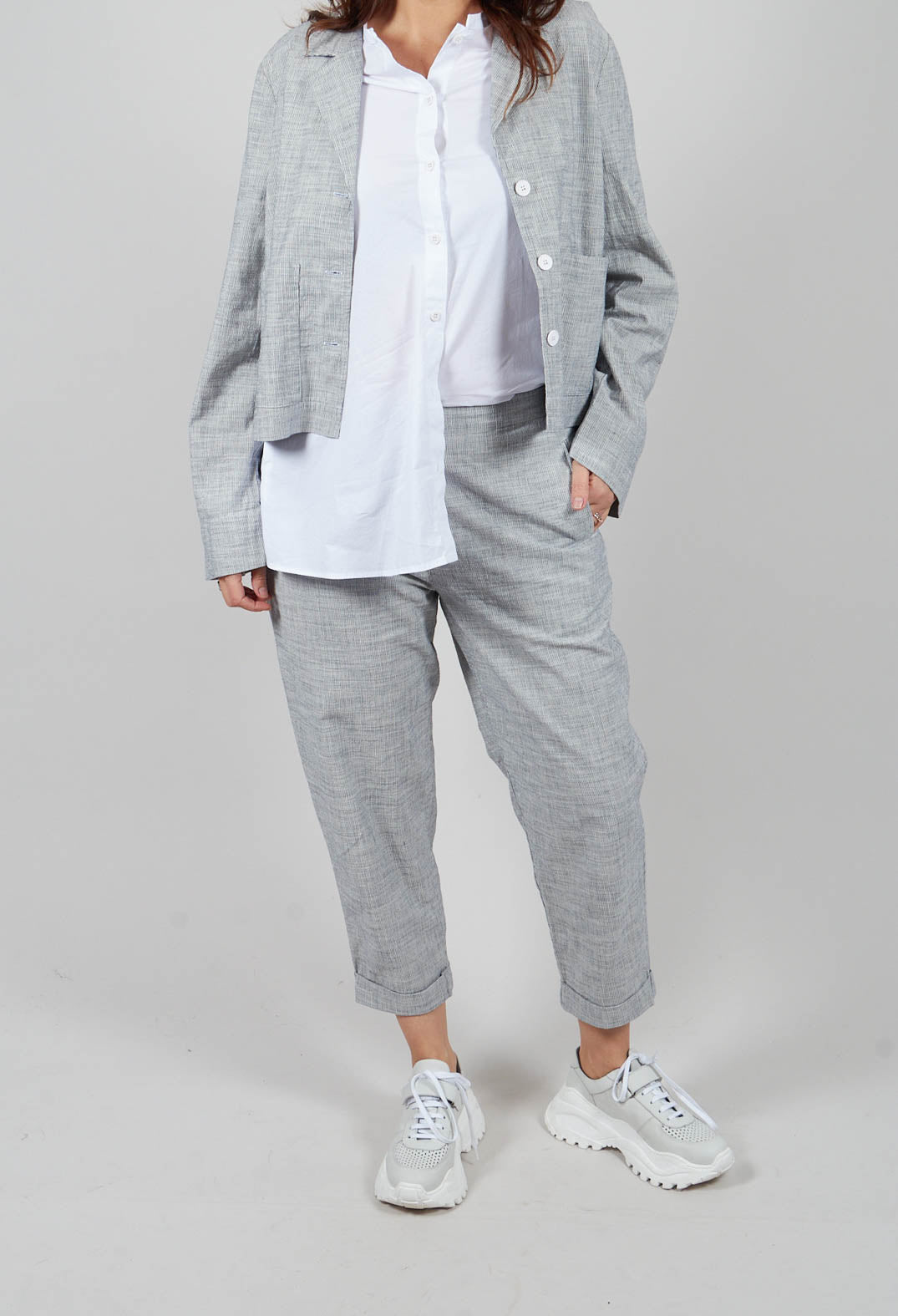 Slim Fit Geisha Pants in Navy