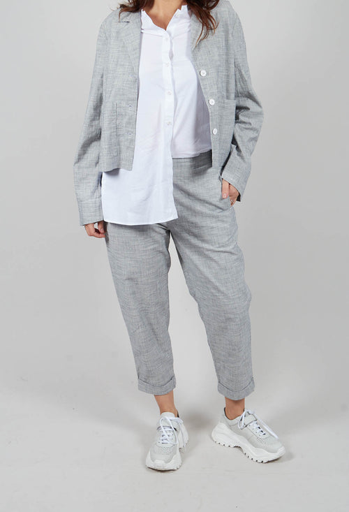 Slim Fit Geisha Pants in Navy