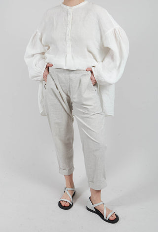 Slim Fit Geisha Pants in Greige