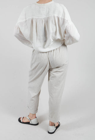 Slim Fit Geisha Pants in Greige