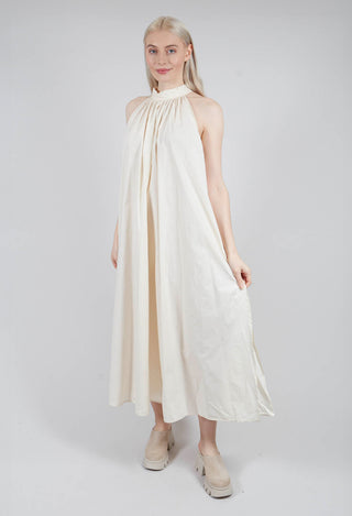 Halterneck Dress in Cream